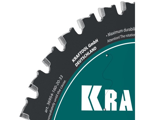 Диск пильный по металлу и стали Metal Cut 160x20 мм, 33Т KRAFTOOL 36954-160-20-33