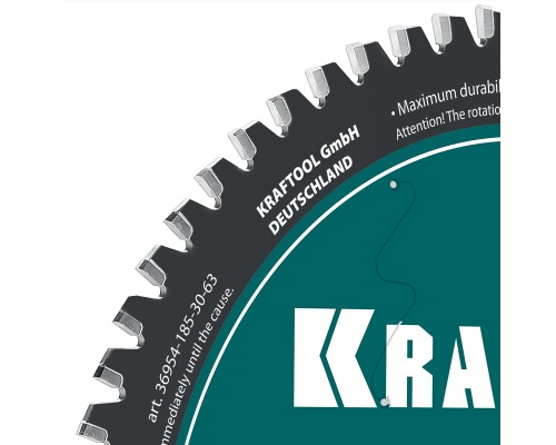 Диск пильный по металлу и стали Metal Cut 185x30 мм, 63Т KRAFTOOL 36954-185-30-63