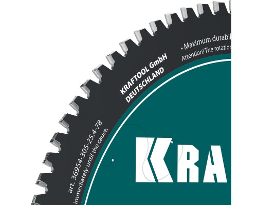Диск пильный по металлу и стали Metal Cut 305x25.4 мм, 78Т KRAFTOOL 36954-305-25.4-78