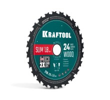 Диск пильный по дереву Slim wood cut 216x30x1.8 мм, 24Т KRAFTOOL 36955-216-30-24