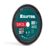 Диск пильный по дереву Slim wood cut 254x30x2.0 мм, 88Т KRAFTOOL 36955-254-30-88