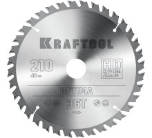 Пильный диск по дереву Optima, 210x30 мм, 36Т KRAFTOOL 36951-210-30