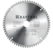 Пильный диск по алюминию Multi Material, 230x30 мм, 64Т KRAFTOOL 36953-230-30