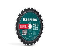 Диск пильный по дереву Slim wood cut 165x20x1.6 мм, 24Т KRAFTOOL 36955-165-20-24