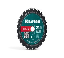 Диск пильный по дереву Slim wood cut 165x20x1.6 мм, 24Т KRAFTOOL 36955-165-20-24