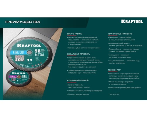 Диск пильный по дереву Slim wood cut 165x20x1.6 мм, 24Т KRAFTOOL 36955-165-20-24