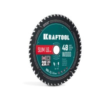 Диск пильный по дереву Slim wood cut 165x20x1.6 мм, 48Т KRAFTOOL 36955-165-20-48