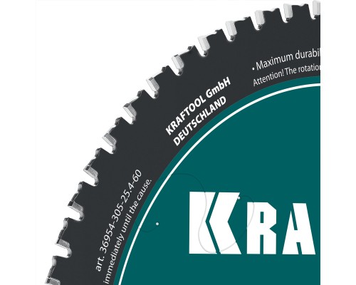 Диск пильный по металлу и стали Metal Cut 305x25.4 мм, 60Т KRAFTOOL 36954-305-25.4-60