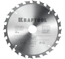 Пильный диск по дереву Fast, 210x30 мм, 24Т KRAFTOOL 36950-210-30