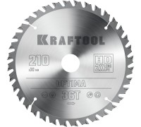 Пильный диск по дереву Optima, 210x30 мм, 36Т KRAFTOOL 36951-210-30