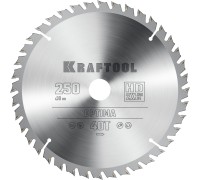 Пильный диск по дереву Optima, 250x30 мм, 40Т KRAFTOOL 36951-250-30