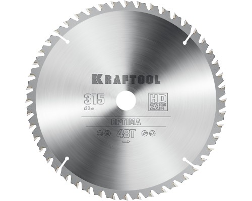Пильный диск по дереву Optima, 315x30 мм, 48Т KRAFTOOL 36951-315-30
