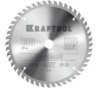 Пильный диск по дереву Precision, 190x20 мм, 48Т KRAFTOOL 36952-190-20