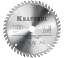 Пильный диск по дереву Precision, 190x20 мм, 48Т KRAFTOOL 36952-190-20