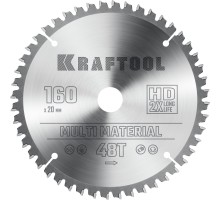 Пильный диск по алюминию Multi Material, 160x20 мм, 48Т KRAFTOOL 36953-160-20