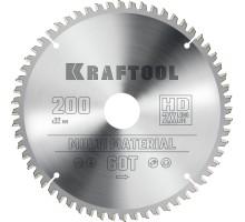 Пильный диск по алюминию Multi Material, 200x32 мм, 60Т KRAFTOOL 36953-200-32