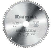 Пильный диск по алюминию Multi Material, 235x30 мм, 64Т KRAFTOOL 36953-235-30