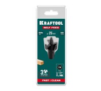 Cверло по дереву самоврезающееся SELF FEED d 25 мм KRAFTOOL 29951-25