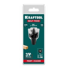 Cверло по дереву самоврезающееся SELF FEED d 25 мм KRAFTOOL 29951-25
