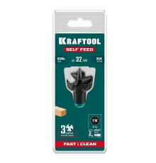 Cверло по дереву самоврезающееся SELF FEED d 32 мм KRAFTOOL 29951-32