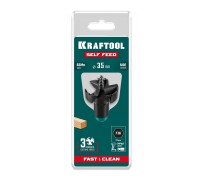 Cверло по дереву самоврезающееся SELF FEED d 35 мм KRAFTOOL 29951-35