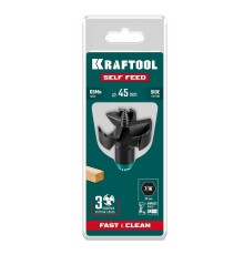 Cверло по дереву самоврезающееся SELF FEED d 45 мм KRAFTOOL 29951-45