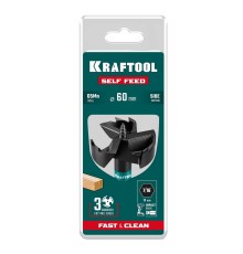 Cверло по дереву самоврезающееся SELF FEED d 60 мм KRAFTOOL 29951-60