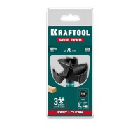 Cверло по дереву самоврезающееся SELF FEED d 76 мм KRAFTOOL 29951-76