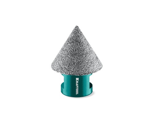 Вакуумная алмазная фреза конусная VS DIAMOND d 2-38 мм, М14 KRAFTOOL 29812-02-38