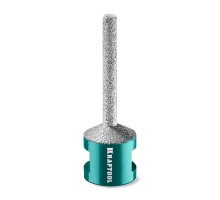 Вакуумная алмазная фреза пальчиковая с конусом VS DIAMOND d 6 мм (М14, 50 мм) KRAFTOOL 29811-06
