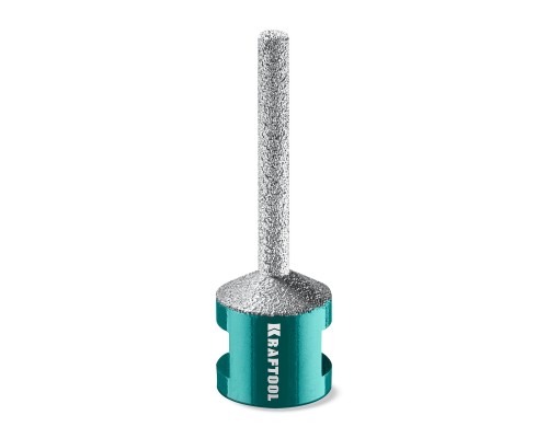 Вакуумная алмазная фреза пальчиковая с конусом VS DIAMOND d 6 мм (М14, 50 мм) KRAFTOOL 29811-06