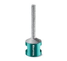 Вакуумная алмазная фреза пальчиковая с конусом VS DIAMOND d 6 мм (М14, 50 мм) KRAFTOOL 29811-06