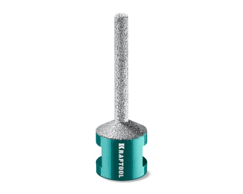 Вакуумная алмазная фреза пальчиковая с конусом VS DIAMOND d 6 мм (М14, 50 мм) KRAFTOOL 29811-06