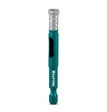 Вакуумное алмазное трубчатое сверло по керамограниту VS DIAMOND d 6, HEX 1/4" KRAFTOOL 29891-06