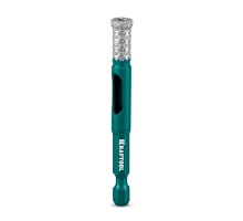 Вакуумное алмазное трубчатое сверло по керамограниту VS DIAMOND d 8, HEX 1/4" KRAFTOOL 29891-08