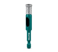 Вакуумное алмазное трубчатое сверло по керамограниту VS DIAMOND d 10, HEX 1/4" KRAFTOOL 29891-10
