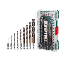 Набор сверл по металлу для винтовертов и шуруповертов IMPACT READY НЕХ-1/4", 10 шт. KRAFTOOL 29652-H10