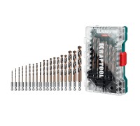 Набор сверл по металлу для винтовертов и шуруповертов IMPACT READY НЕХ-1/4", 19 шт. KRAFTOOL 29652-H19