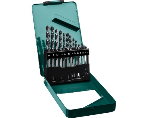 Набор сверл по металлу HSS-G, 13 шт., (1.5-6.5 мм), сталь P6M5 KRAFTOOL 29651-H13