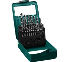 Набор сверл по металлу HSS-G, 19 шт., (1-10 мм), сталь P6M5 KRAFTOOL 29651-H19