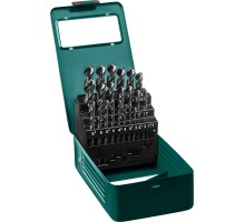 Набор сверл по металлу HSS-G, 25 шт., (1-13 мм), сталь P6M5 KRAFTOOL 29651-H25