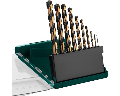 Набор сверл по металлу COBALT-8, 10 шт.,, сталь М42, HSS-Co(8%) KRAFTOOL 29656-H10