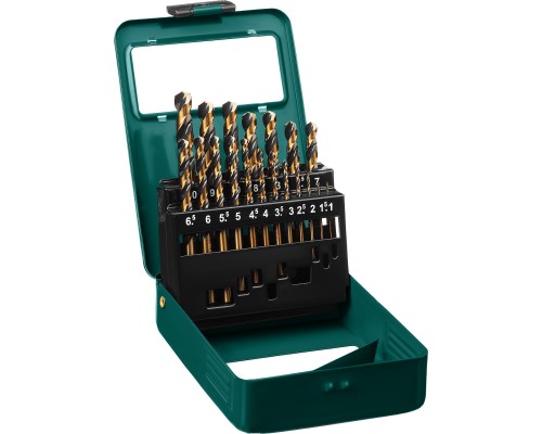 Набор сверл по металлу COBALT-8, 19 шт.,, сталь М42, HSS-Co(8%) KRAFTOOL 29656-H19