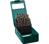 Набор сверл по металлу COBALT-8, 25 шт.,, сталь М42, HSS-Co(8%) KRAFTOOL 29656-H25