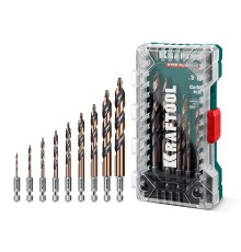Набор сверл по металлу для винтовертов и шуруповертов IMPACT READY STEP POINT, 10 шт KRAFTOOL 29653-H10