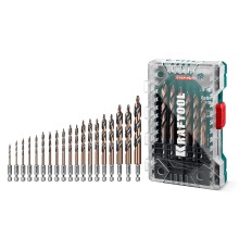 Набор сверл по металлу для винтовертов и шуруповертов IMPACT READY STEP POINT, 19 шт KRAFTOOL 29653-H19