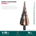 Сверло ступенчатое COBALT 4-39мм, 14 ступеней, азотирование, винтовая спираль KRAFTOOL 29691-4-39-14