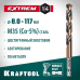 Сверло по металлу для винтовертов и шуруповертов IMPACT READY НЕХ-1/4", d 8.0x117 мм KRAFTOOL 29652-8