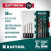 Набор сверл по металлу для винтовертов и шуруповертов IMPACT READY НЕХ-1/4", 10 шт. KRAFTOOL 29652-H10