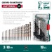 Набор сверл по металлу для винтовертов и шуруповертов IMPACT READY НЕХ-1/4", 19 шт. KRAFTOOL 29652-H19